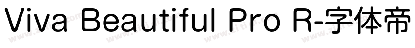 Viva Beautiful Pro R字体转换